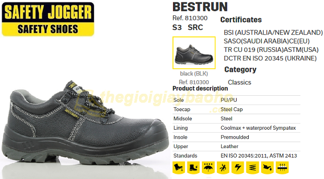 Giày Bảo Hộ Jogger Bestrun S3
