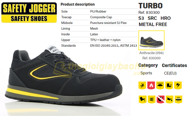 Giày Bảo Hộ Lao Động Jogger Turbo