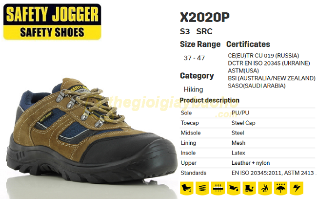 Giày bảo hộ Jogger X2020P