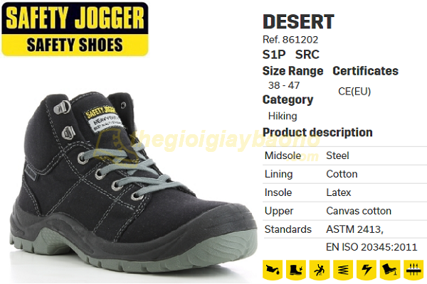 Giày bảo hộ lao động Jogger Desert 117